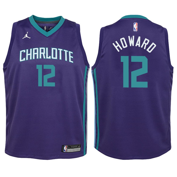 Youth 2017-18 Season Dwight Howard Charlotte Hornets #12 Statement Purple Swingman Jersey