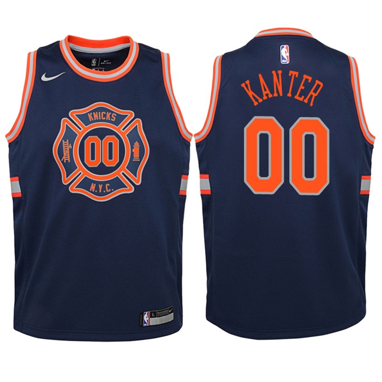 Youth 2017-18 Season Enes Kanter New York Knicks #00 City Edition Navy Swingman Jersey Youth 2017-18 Season Enes Kanter New York Knicks #00 City Edition Navy Swingman Jersey