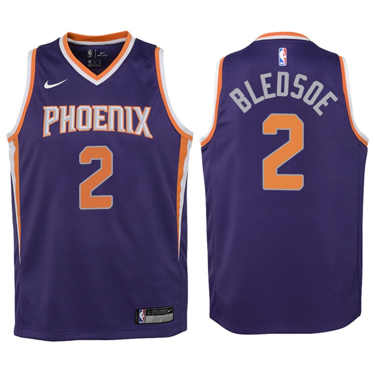 Youth 2017-18 Season Eric Bledsoe Phoenix Suns #2 Icon Purple Swingman Jersey