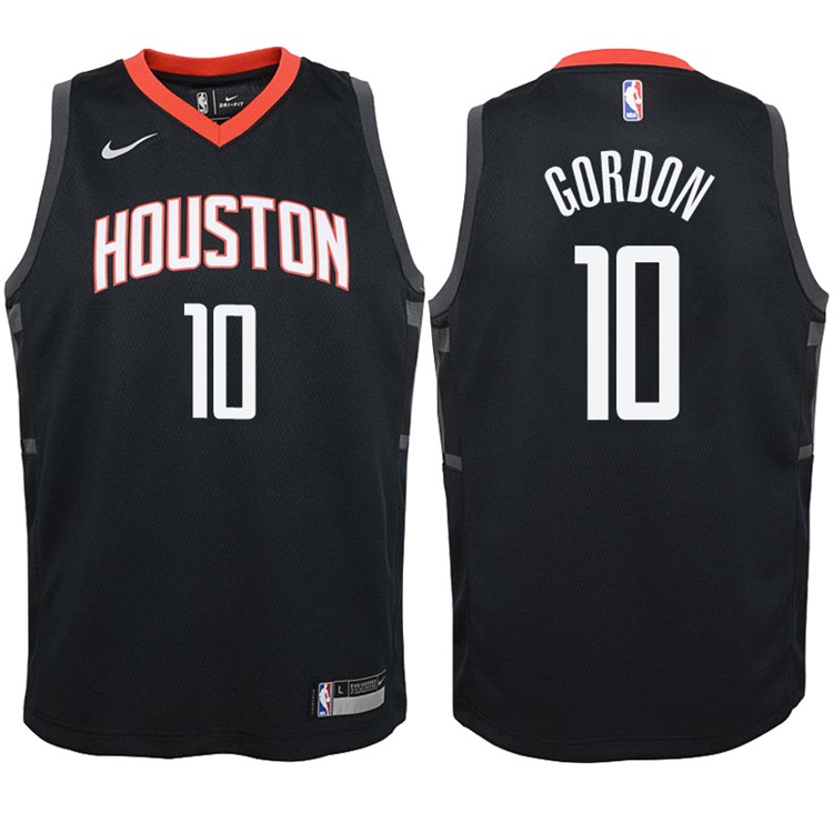 Youth 2017-18 Season Eric Gordon Houston Rockets #10 City Edition Black Swingman Jersey