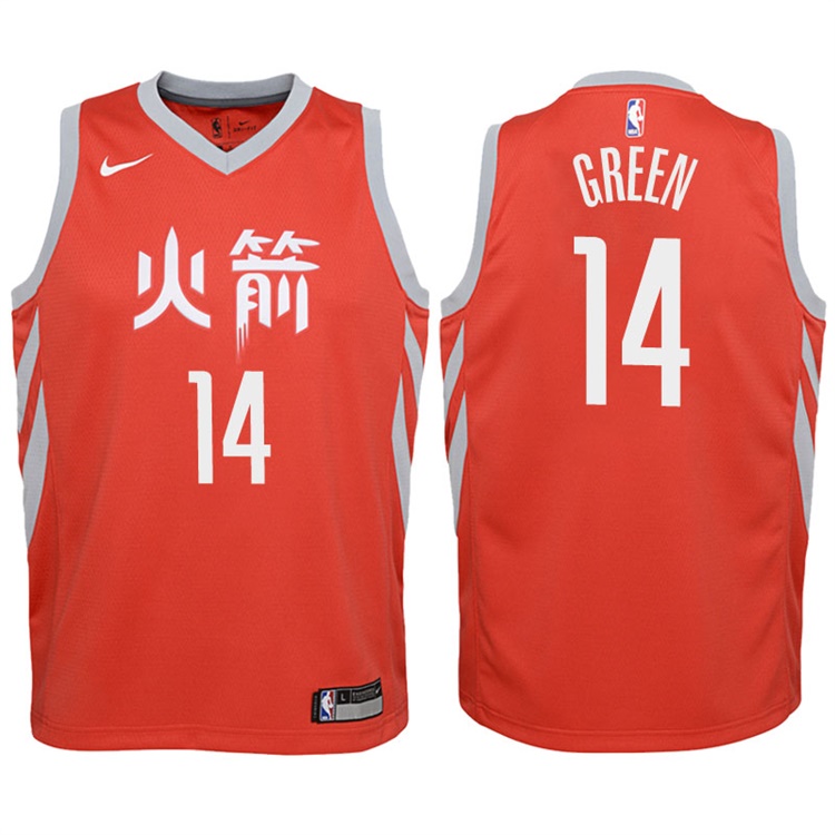 Youth 2017-18 Season Gerald Green Houston Rockets #14 Statement Red Swingman Jersey