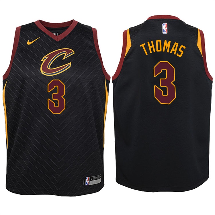Youth 2017-18 Season Isaiah Thomas Cleveland Cavaliers #3 Statement Black Swingman Jersey Youth 2017-18 Season Isaiah Thomas Cleveland Cavaliers #3 Statement Black Swingman Jersey