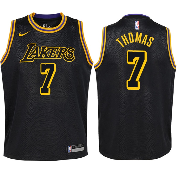 Youth 2017-18 Season Isaiah Thomas Los Angeles Lakers #7 City Edition Black Swingman Jersey