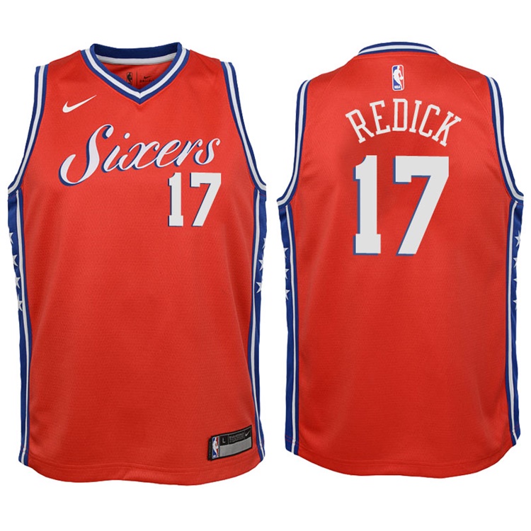 Youth 2017-18 Season J.J. Redick Philadelphia 76ers #17 Statement Red Swingman Jersey