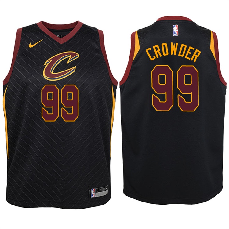 Youth 2017-18 Season Jae Crowder Cleveland Cavaliers #99 Statement Black Swingman Jersey Youth 2017-18 Season Jae Crowder Cleveland Cavaliers #99 Statement Black Swingman Jersey