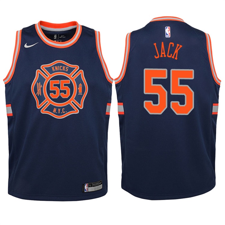 Youth 2017-18 Season Jarrett Jack New York Knicks #55 City Edition Navy Swingman Jersey Youth 2017-18 Season Jarrett Jack New York Knicks #55 City Edition Navy Swingman Jersey