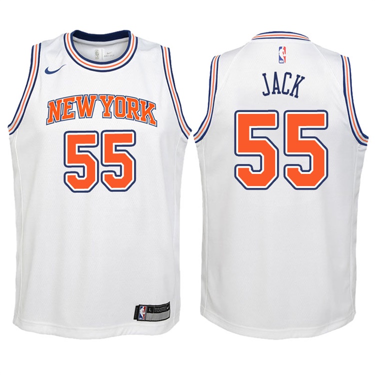 Youth 2017-18 Season Jarrett Jack New York Knicks #55 Statement White Swingman Jersey Youth 2017-18 Season Jarrett Jack New York Knicks #55 Statement White Swingman Jersey