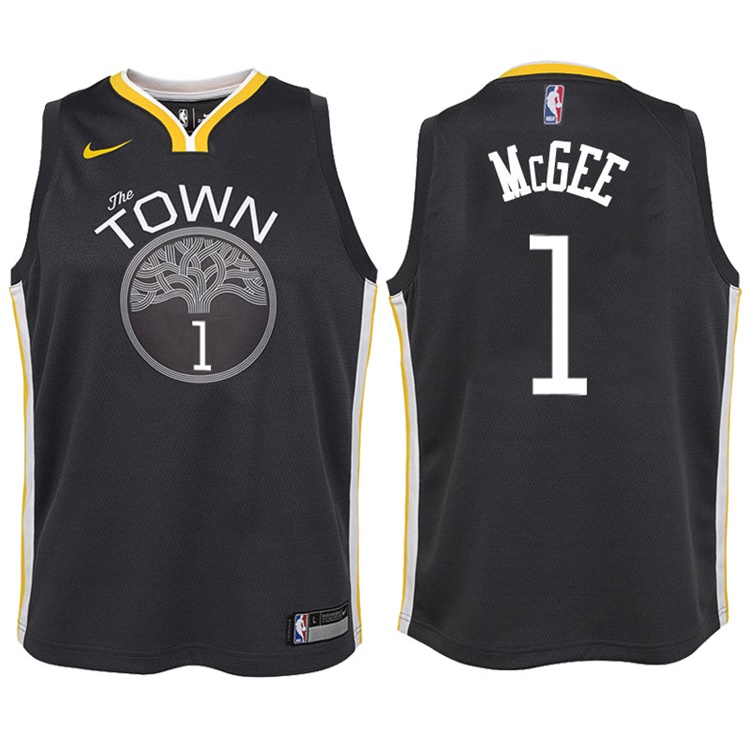 Youth 2017-18 Season JaVale McGee Golden State Warriors #1 Statement Gray Swingman Jersey