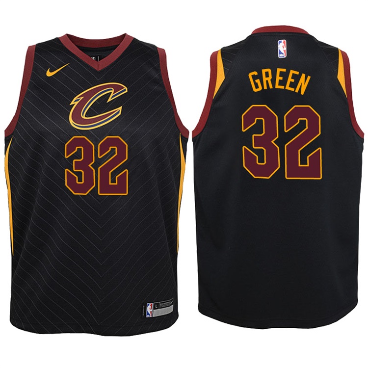 Youth 2017-18 Season Jeff Green Cleveland Cavaliers #32 Statement Black Swingman Jersey Youth 2017-18 Season Jeff Green Cleveland Cavaliers #32 Statement Black Swingman Jersey