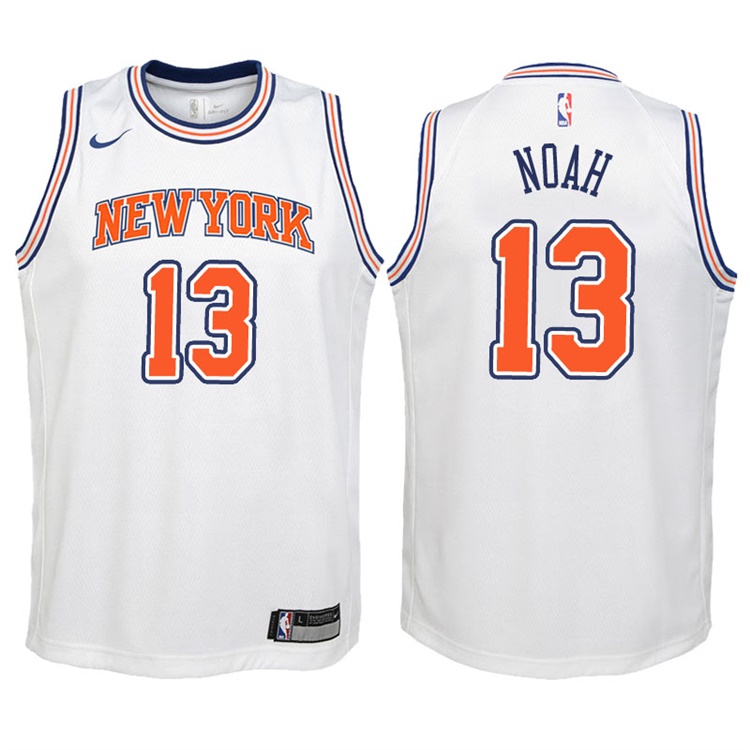 Youth 2017-18 Season Joakim Noah New York Knicks #13 Statement White Swingman Jersey