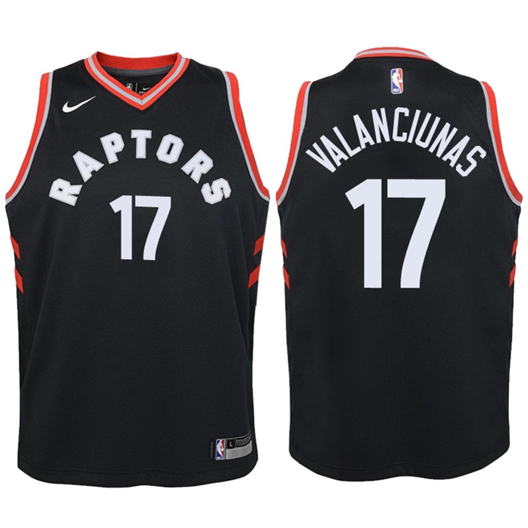 Youth 2017-18 Season Jonas Valanciunas Toronto Raptors #17 Statement Black Swingman Jersey Youth 2017-18 Season Jonas Valanciunas Toronto Raptors #17 Statement Black Swingman Jersey