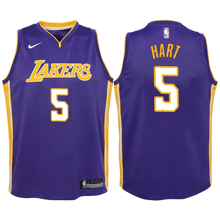 Youth 2017-18 Season Josh Hart Los Angeles Lakers #5 Statement Purple Swingman Jersey Youth 2017-18 Season Josh Hart Los Angeles Lakers #5 Statement Purple Swingman Jersey