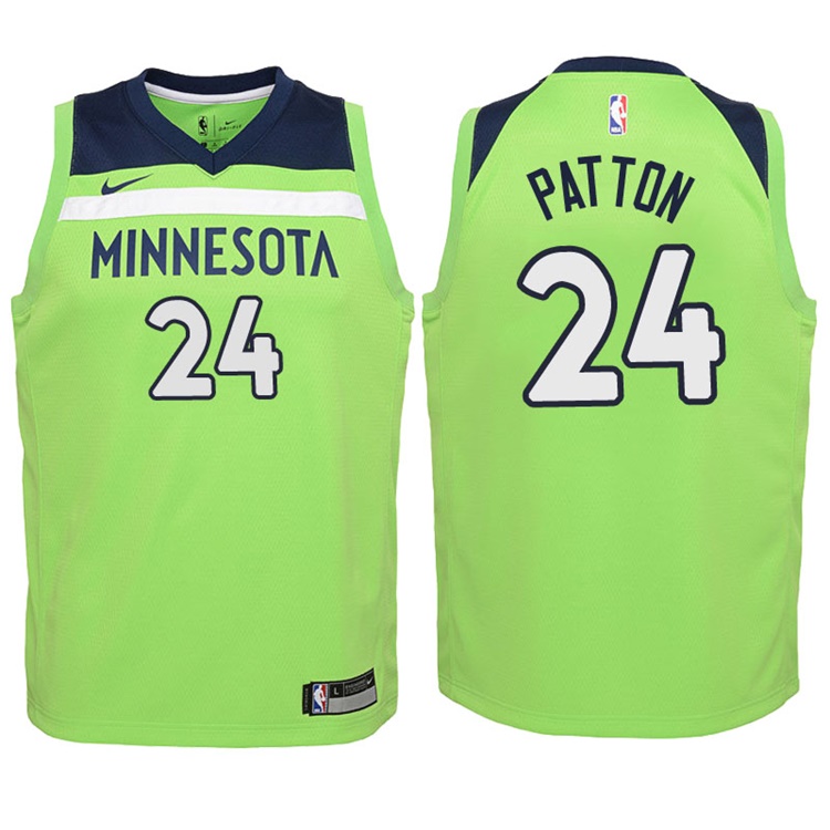 Youth 2017-18 Season Justin Patton Minnesota Timberwolves #24 Statement Green Swingman Jersey Youth 2017-18 Season Justin Patton Minnesota Timberwolves #24 Statement Green Swingman Jersey