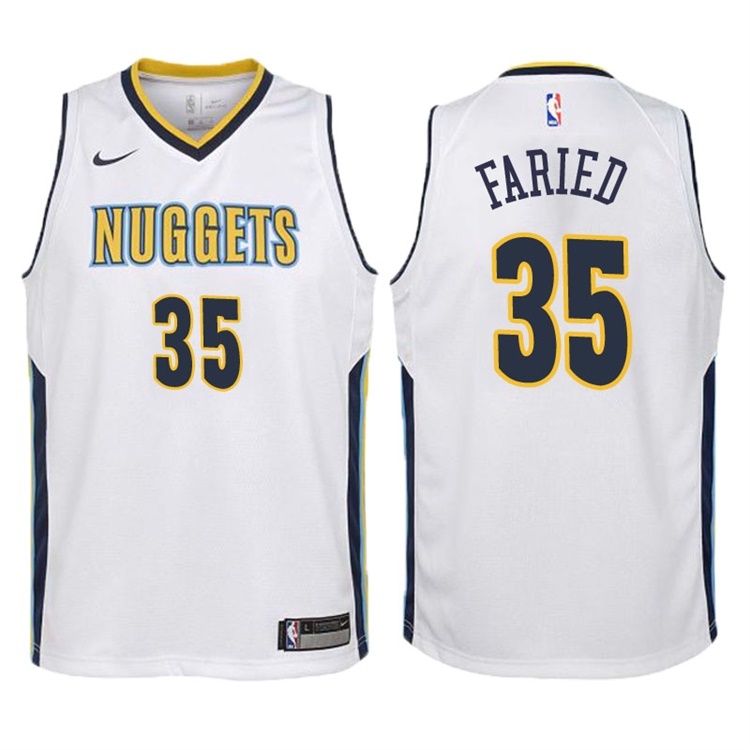 Youth 2017-18 Season Kenneth Faried Denver Nuggets #35 Association White Swingman Jersey Youth 2017-18 Season Kenneth Faried Denver Nuggets #35 Association White Swingman Jersey