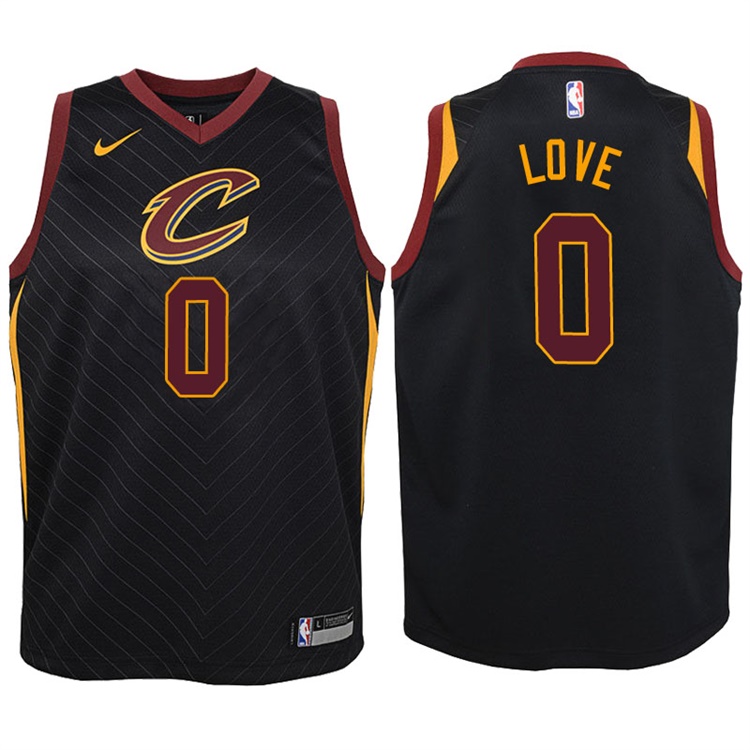 Youth 2017-18 Season Kevin Love Cleveland Cavaliers #0 Statement Black Swingman Jersey Youth 2017-18 Season Kevin Love Cleveland Cavaliers #0 Statement Black Swingman Jersey