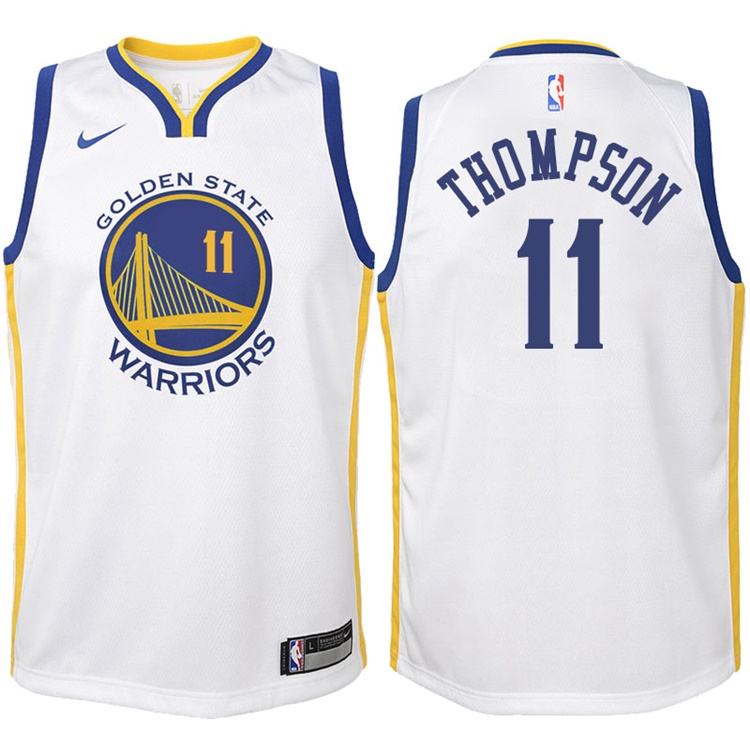 Youth 2017-18 Season Klay Thompson Golden State Warriors #11 Association White Swingman Jersey Youth 2017-18 Season Klay Thompson Golden State Warriors #11 Association White Swingman Jersey