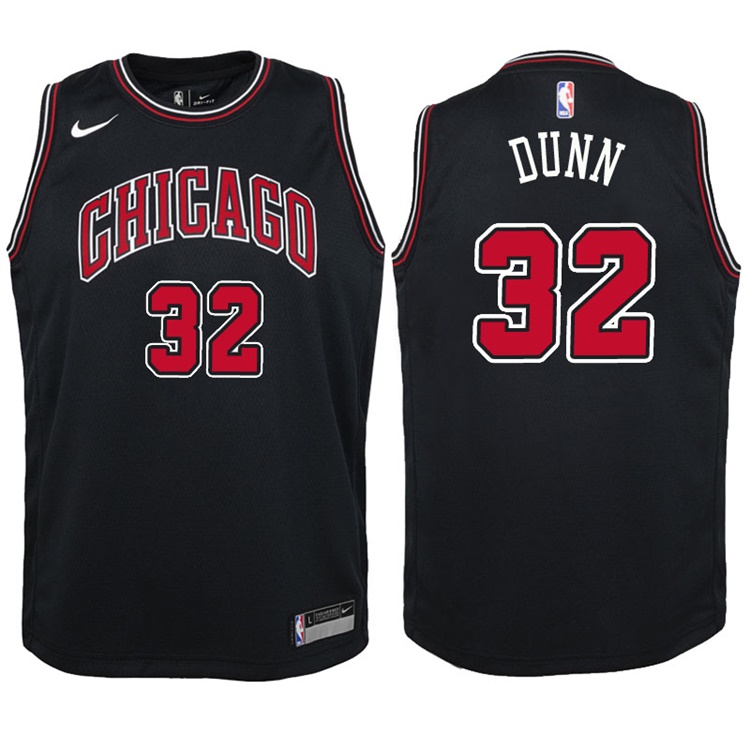 Youth 2017-18 Season Kris Dunn Chicago Bulls #32 Statement Black Swingman Jersey Youth 2017-18 Season Kris Dunn Chicago Bulls #32 Statement Black Swingman Jersey