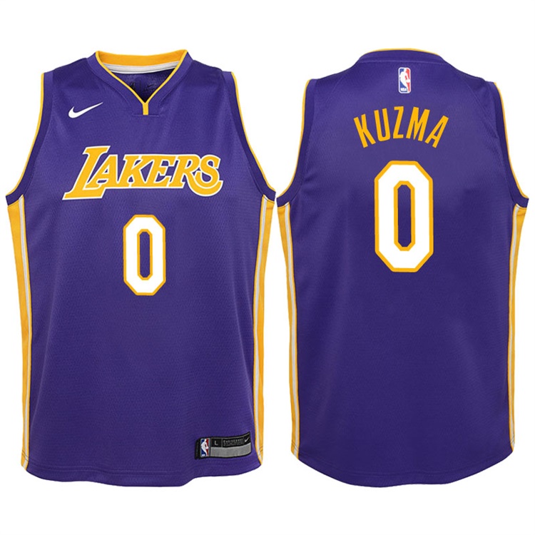 Youth 2017-18 Season Kyle Kuzma Los Angeles Lakers #0 Statement Purple Swingman Jersey Youth 2017-18 Season Kyle Kuzma Los Angeles Lakers #0 Statement Purple Swingman Jersey