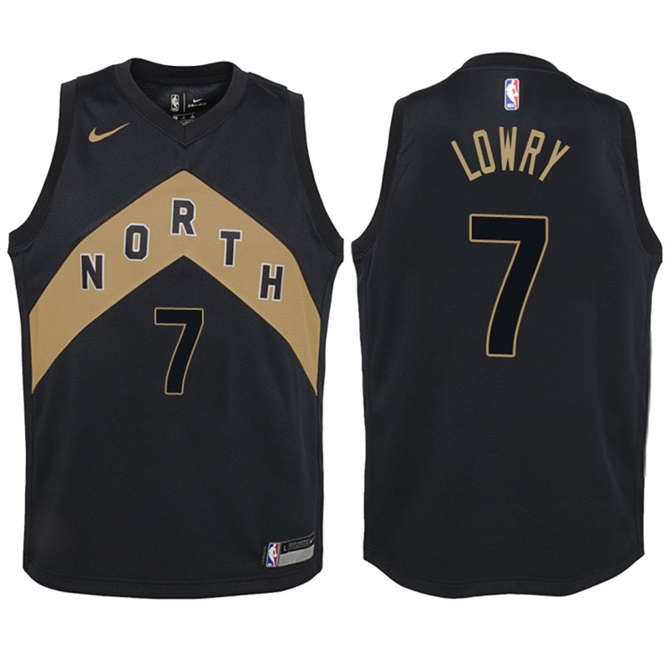 Youth 2017-18 Season Kyle Lowry Toronto Raptors #7 City Edition Black Swingman Jersey Youth 2017-18 Season Kyle Lowry Toronto Raptors #7 City Edition Black Swingman Jersey