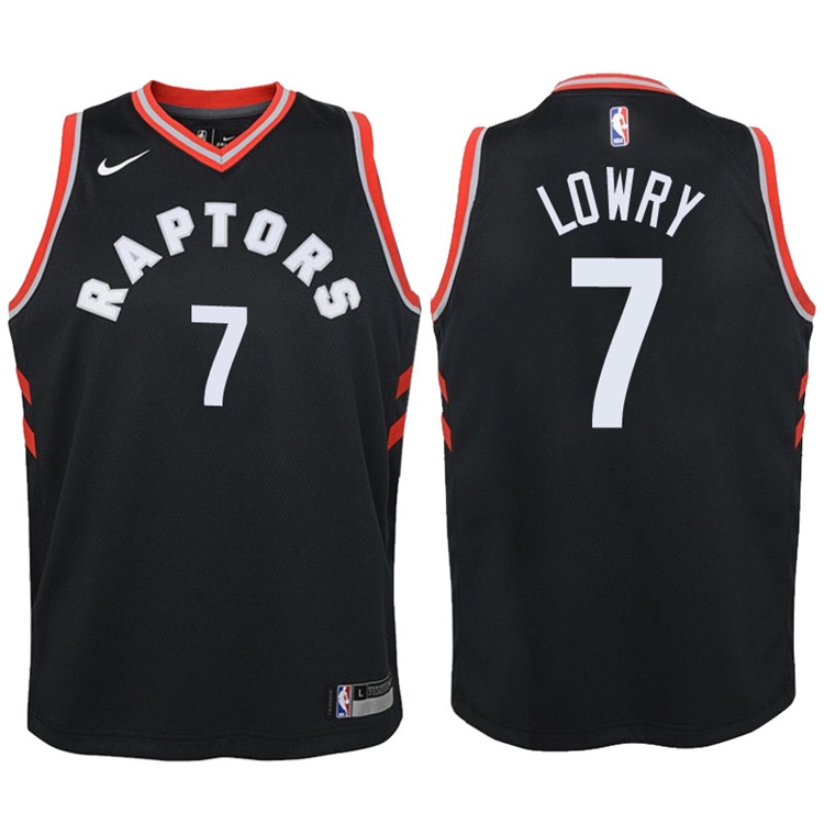 Youth 2017-18 Season Kyle Lowry Toronto Raptors #7 Statement Black Swingman Jersey Youth 2017-18 Season Kyle Lowry Toronto Raptors #7 Statement Black Swingman Jersey
