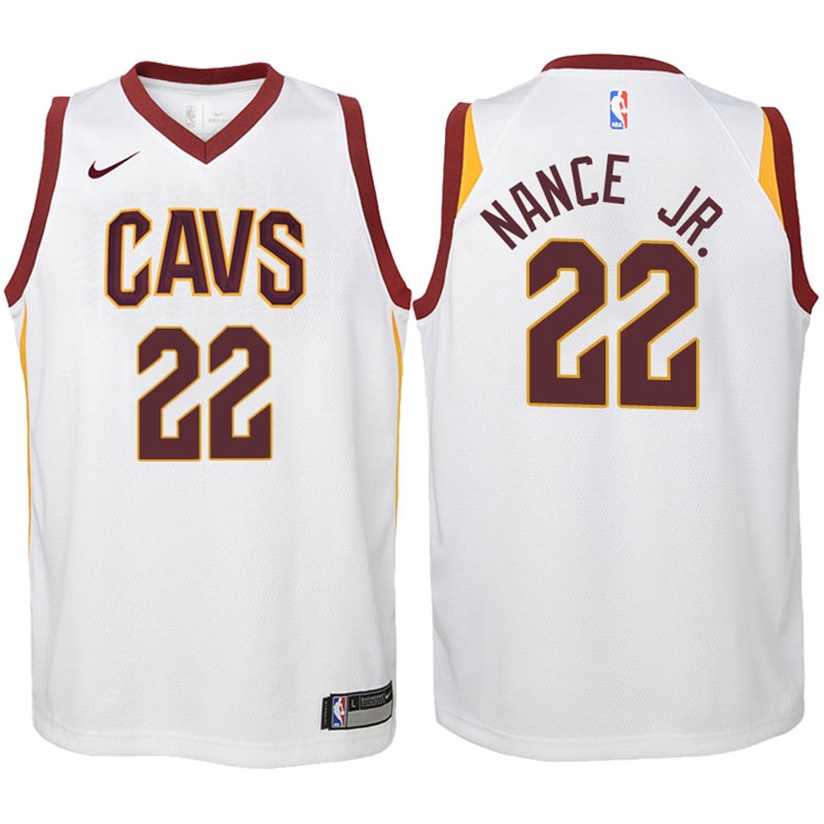 Youth 2017-18 Season Larry Nance Jr. Cleveland Cavaliers #22 Association White Swingman Jersey Youth 2017-18 Season Larry Nance Jr. Cleveland Cavaliers #22 Association White Swingman Jersey