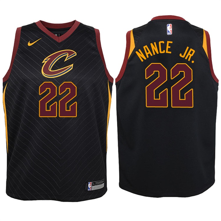 Youth 2017-18 Season Larry Nance Jr. Cleveland Cavaliers #22 Statement Black Swingman Jersey Youth 2017-18 Season Larry Nance Jr. Cleveland Cavaliers #22 Statement Black Swingman Jersey