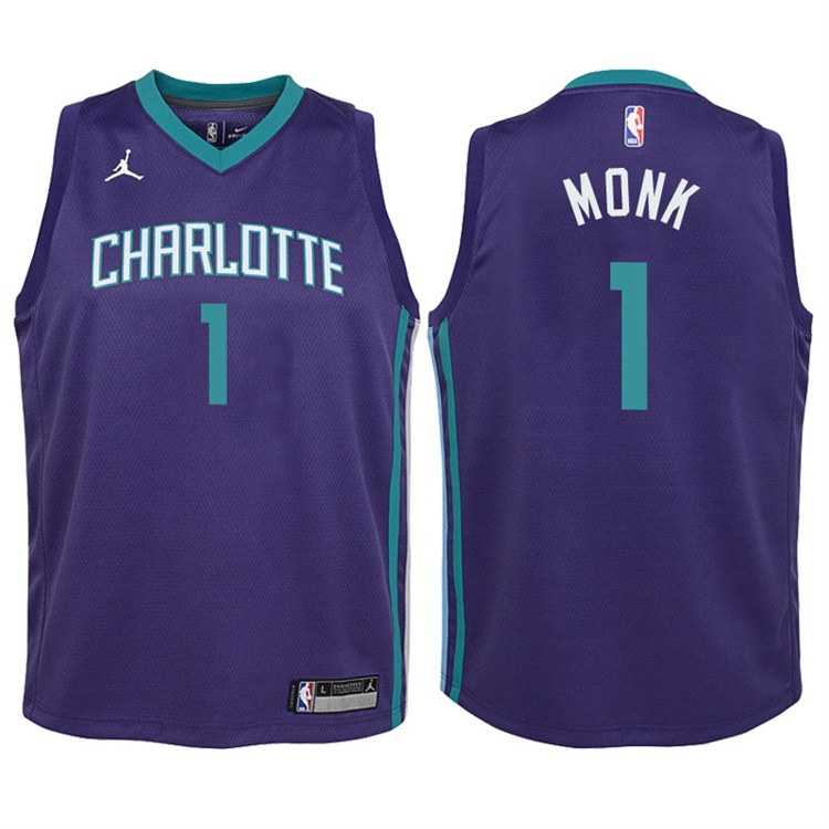 Youth 2017-18 Season Malik Monk Charlotte Hornets #1 Statement Purple Swingman Jersey