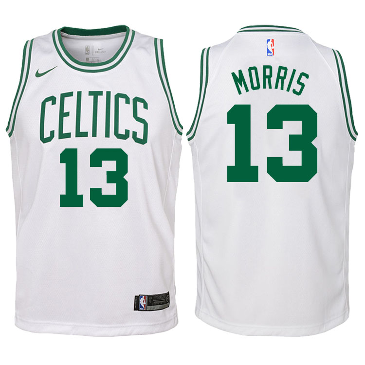 Youth 2017-18 Season Marcus Morris Boston Celtics #13 Association White Swingman Jersey