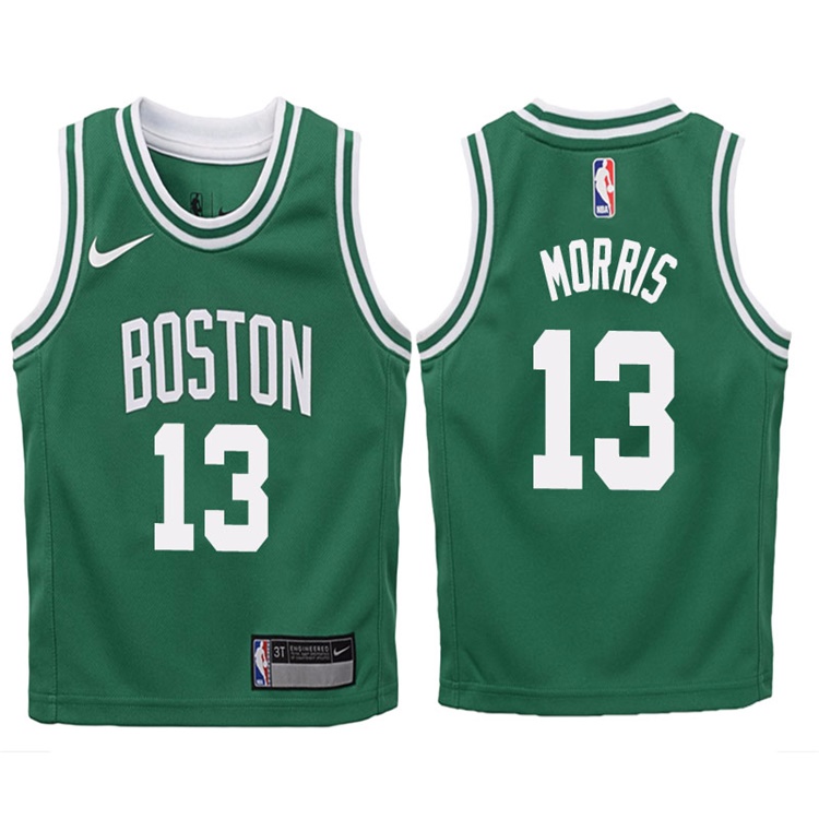 Youth 2017-18 Season Marcus Morris Boston Celtics #13 Icon Green Swingman Jersey