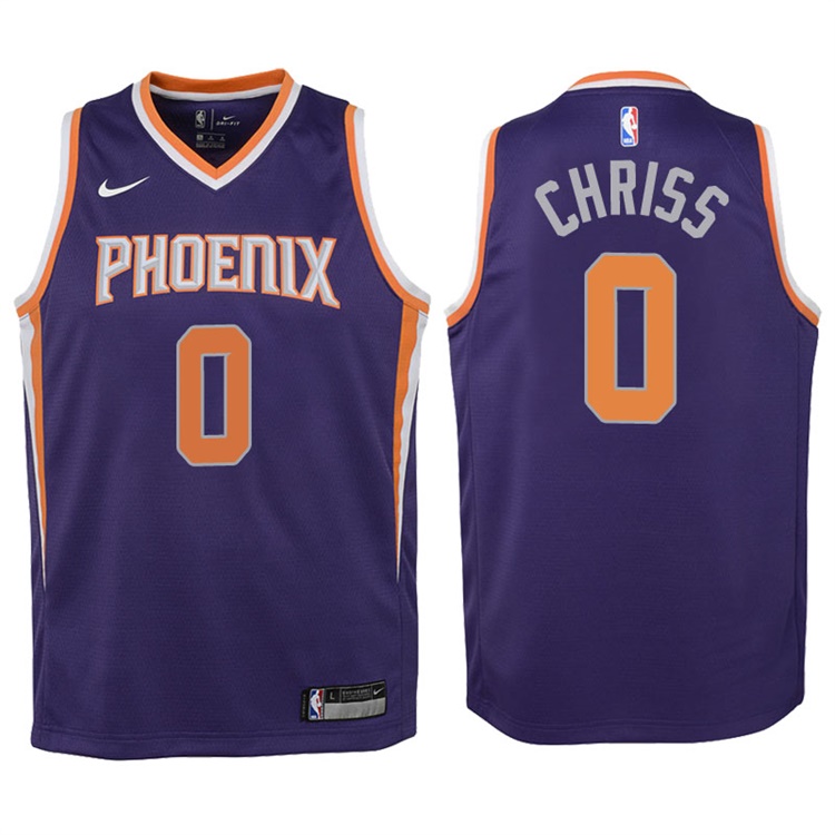 Youth 2017-18 Season Marquese Chriss Phoenix Suns #0 Icon Purple Swingman Jersey