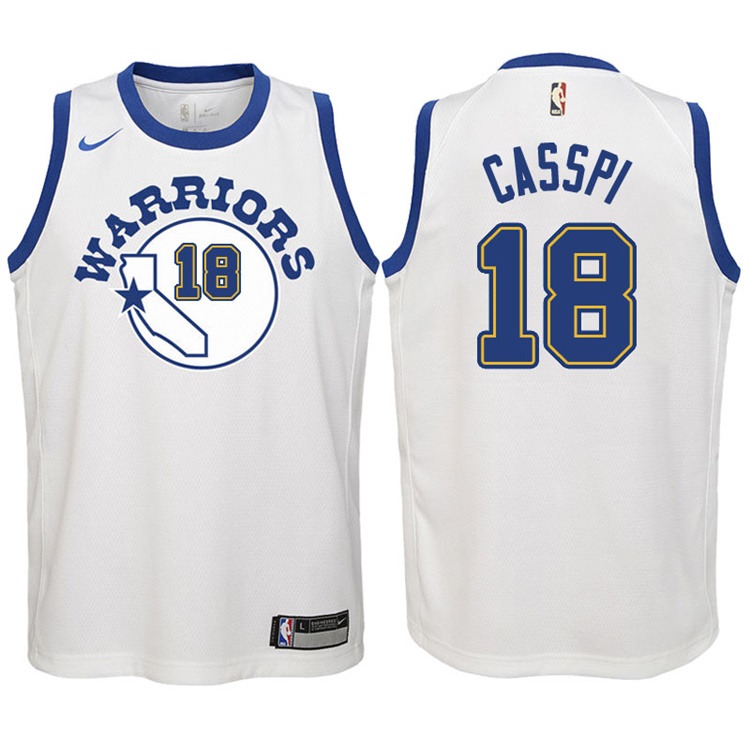Youth 2017-18 Season Omri Casspi Golden State Warriors #18 Classic Edition White Swingman Jersey Youth 2017-18 Season Omri Casspi Golden State Warriors #18 Classic Edition White Swingman Jersey
