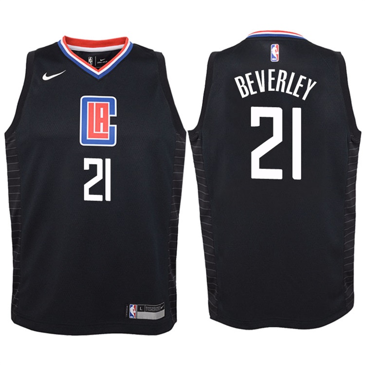 Youth 2017-18 Season Patrick Beverley Los Angeles Clippers #21 Statement Black Swingman Jersey