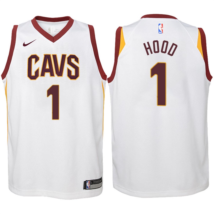 Youth 2017-18 Season Rodney Hood Cleveland Cavaliers #1 Association White Swingman Jersey Youth 2017-18 Season Rodney Hood Cleveland Cavaliers #1 Association White Swingman Jersey