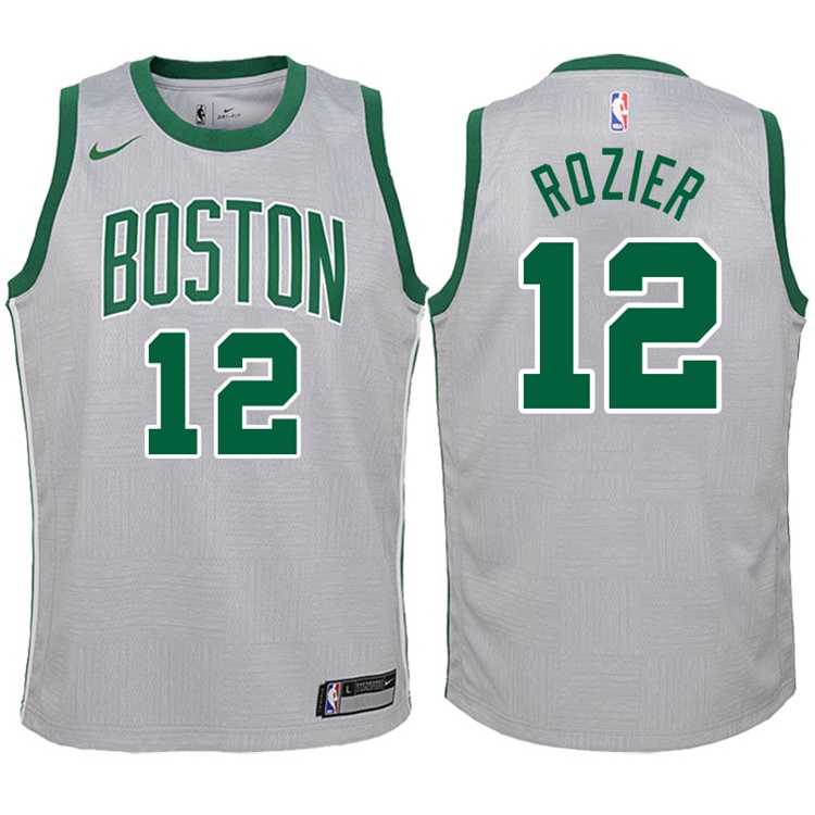 Youth 2017-18 Season Terry Rozier Boston Celtics #12 City Edition Gray Swingman Jersey