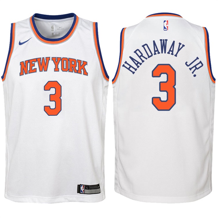 Youth 2017-18 Season Tim Hardaway Jr. New York Knicks #3 Association White Swingman Jersey Youth 2017-18 Season Tim Hardaway Jr. New York Knicks #3 Association White Swingman Jersey
