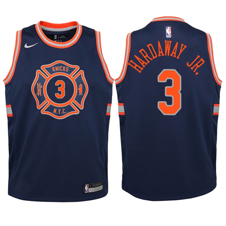 Youth 2017-18 Season Tim Hardaway Jr. New York Knicks #3 City Edition Navy Swingman Jersey Youth 2017-18 Season Tim Hardaway Jr. New York Knicks #3 City Edition Navy Swingman Jersey