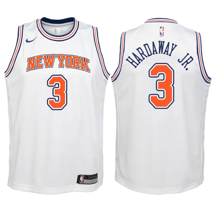 Youth 2017-18 Season Tim Hardaway Jr. New York Knicks #3 Statement White Swingman Jersey Youth 2017-18 Season Tim Hardaway Jr. New York Knicks #3 Statement White Swingman Jersey
