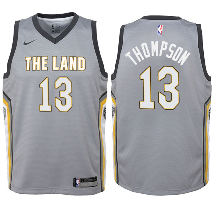 Youth 2017-18 Season Tristan Thompson Cleveland Cavaliers #13 City Edition Gray Swingman Jersey Youth 2017-18 Season Tristan Thompson Cleveland Cavaliers #13 City Edition Gray Swingman Jersey