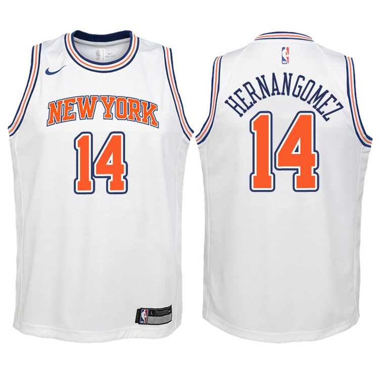 Youth 2017-18 Season Willy Hernangomez New York Knicks #14 Statement White Swingman Jersey