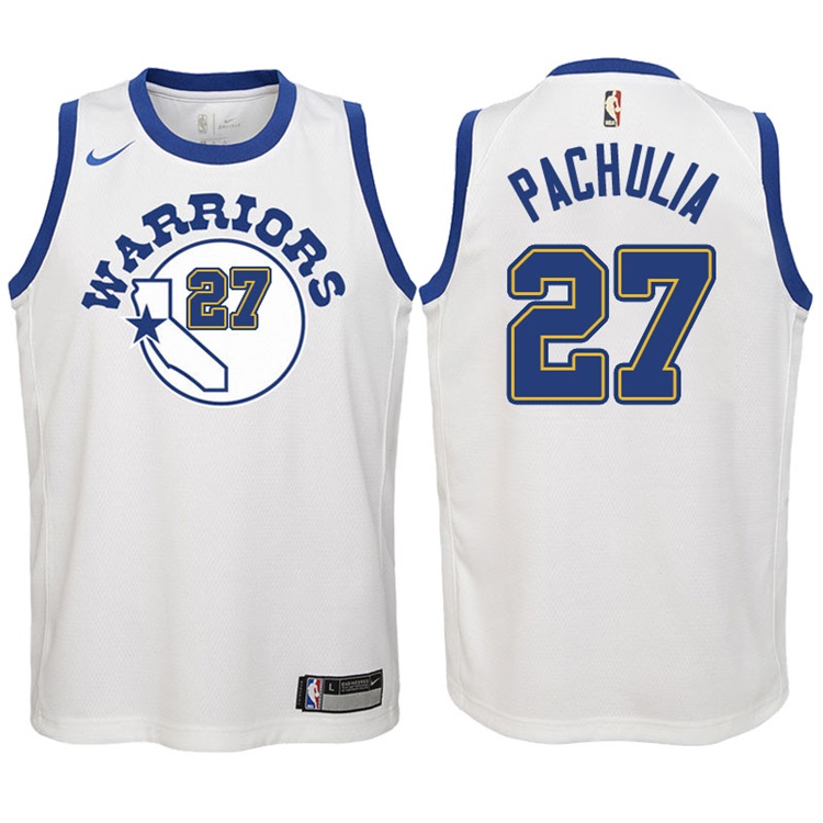 Youth 2017-18 Season Zaza Pachulia Golden State Warriors #27 Classic Edition White Swingman Jersey Youth 2017-18 Season Zaza Pachulia Golden State Warriors #27 Classic Edition White Swingman Jersey