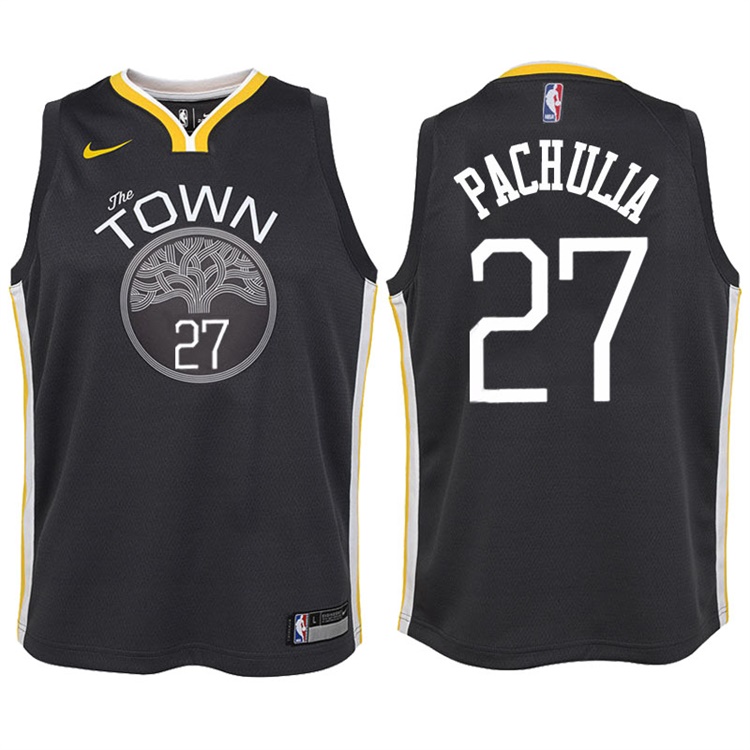 Youth 2017-18 Season Zaza Pachulia Golden State Warriors #27 Statement Gray Swingman Jersey Youth 2017-18 Season Zaza Pachulia Golden State Warriors #27 Statement Gray Swingman Jersey