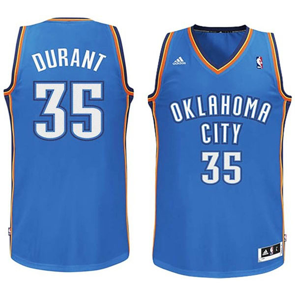 Youth Kevin Durant Oklahoma City Thunder #35 Revolution 30 Swingman Royal Blue Jersey