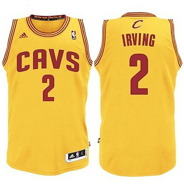 Youth Kyrie Irving Cleveland Cavaliers #2 CAVS Revolution 30 Swingman Alternate Gold Jersey