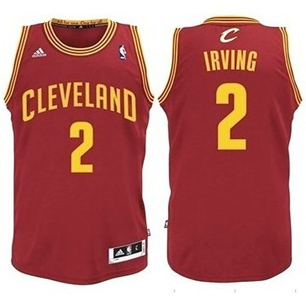 Youth Kyrie Irving Cleveland Cavaliers #2 Revolution 30 Swingman Road Red Jersey