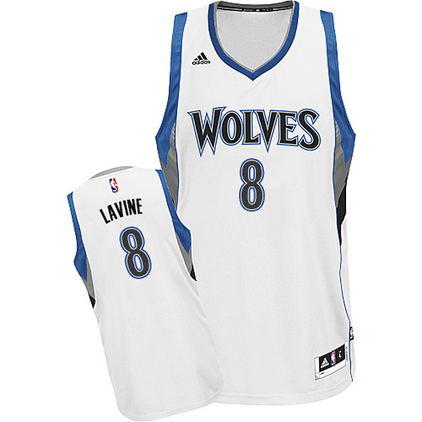 Zach Lavine Minnesota Timberwolves #8 2014-15 New Swingman Home White jersey