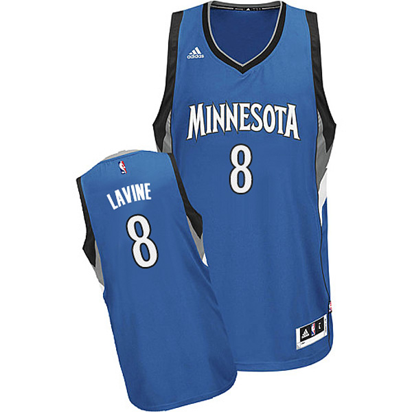 Zach Lavine Minnesota Timberwolves #8 2014-15 New Swingman Road Blue jersey