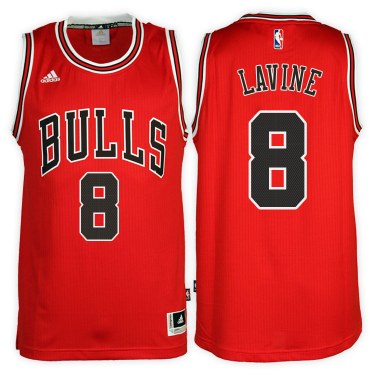Zach LaVine Chicago Bulls #8 Road Red New Swingman Jersey