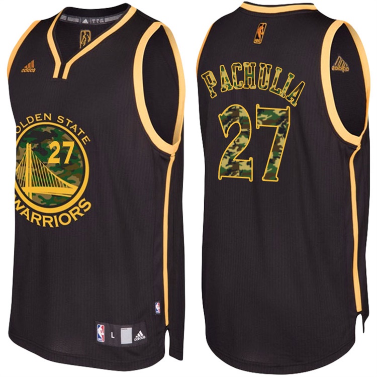 Zaza Pachulia Golden State Warriors #27 Black Camo Fashio Swingman Jersey Zaza Pachulia Golden State Warriors #27 Black Camo Fashio Swingman Jersey