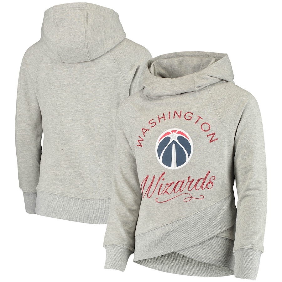 Girls Youth Boys Washington Wizards Heathered Gray Over the Logo Raglan Tri-Blend Pullover Hoodie Girls Youth Boys Washington Wizards Heathered Gray Over the Logo Raglan Tri-Blend Pullover Hoodie