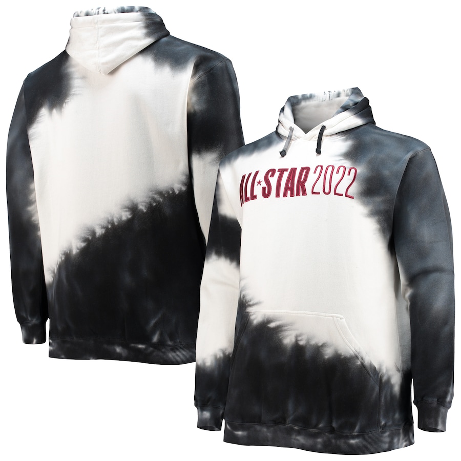 Men's 2022 NBA All-Star Game Black Tie-Dye Pullover Hoodie